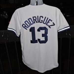 Vintage Majestic New York Yankees A. Rodriguez Baseball Jersey Size Med